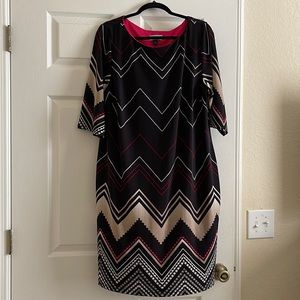 Avenue Dress.  Chevron print